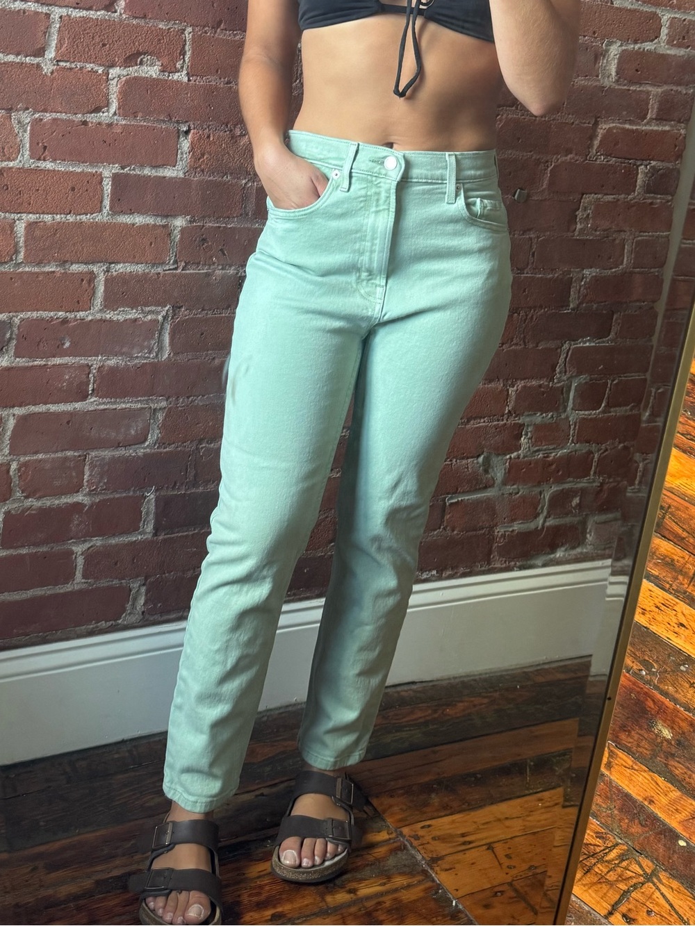 Everlane The Original Cheeky Crop Jean Organic Cotton
